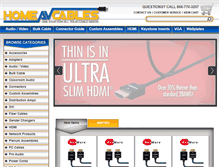 Tablet Screenshot of homeavcables.com